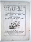 ZABAGLIA, NICCOLÒ. Castelli, e Ponti.  1743